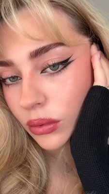 This fishtail liner is the drama 🖤 Save this hack from from @lenkalul to try for yourself ASAP