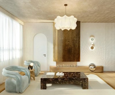 Scatola 48" Square White Swirled Resin Coffee Table - image 12 of 13