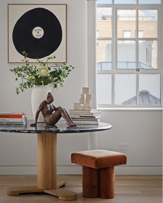 Honore Oak Wood Nightstand with Drawers by Athena Calderone - image 10 of 14
