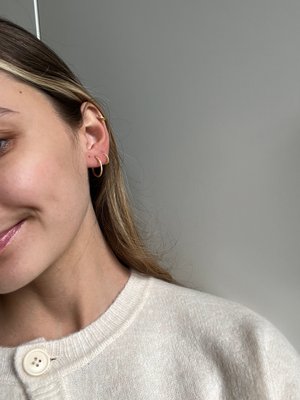 Niata Earring Set - Clear/Gold