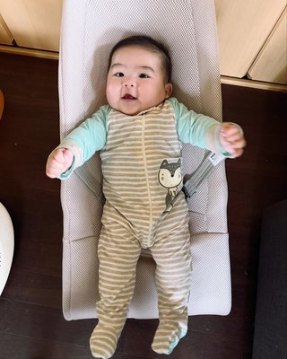 Looking sooo adorable wearing Tita mmislove’s and Tito Dan’s gifts!!❤️❤️ gerberchildrenswear