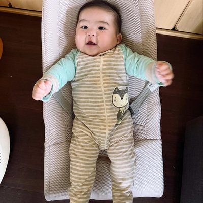 Looking sooo adorable wearing Tita mmislove’s and Tito Dan’s gifts!!❤️❤️ gerberchildrenswear