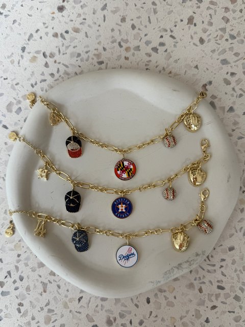 MLB Charm Bracelet - Los Angeles Dodgers