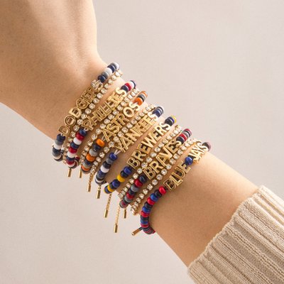 WEAR By Erin Andrews x BaubleBar New York Yankees Bracelet Set - New York Yankees