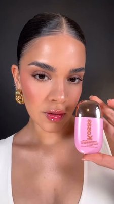 Sun-kissed glow in a bottle ☀️🌅 @catherine.abreu using the @kosas Dreambeam Comfy Smooth Sunscreen Broad Spectrum SPF 40 in Sunlit - available now on at the link in bio