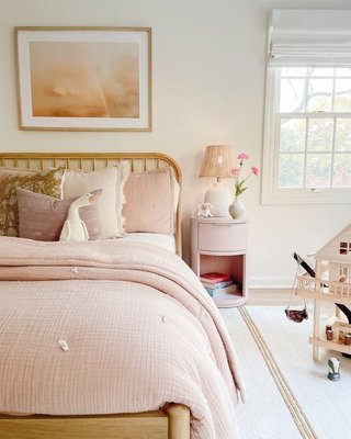 Aire Crinkle Violet Rose Organic Cotton Kids Twin Quilt - image 9 of 12