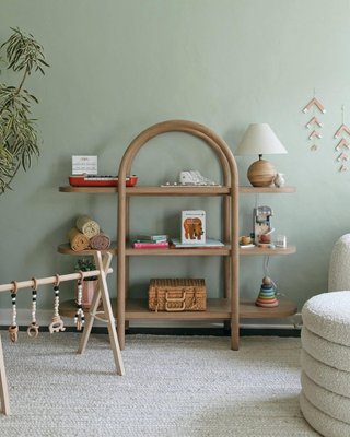 Canyon Natural Wood Tall 4-Shelf Bookcase by Leanne Ford - image 17 of 21