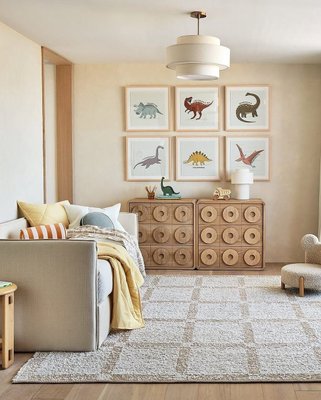 Sherpa Light Brown Bear Kids Play Chair - image 11 of 15