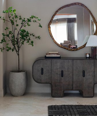 Bianca Black Marble Table Lamp with Pleated Linen Shade - image 7 of 10