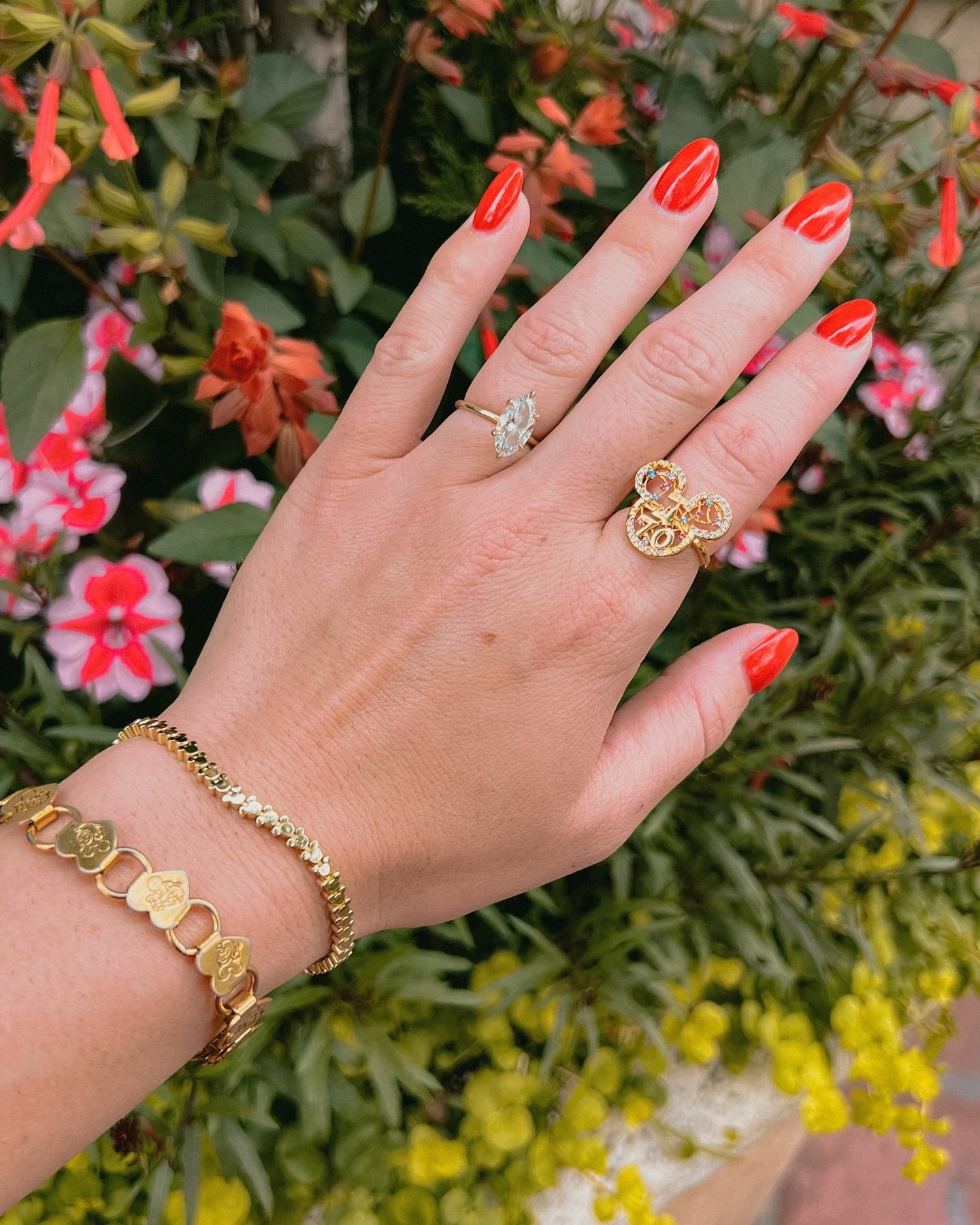 Mickey Mouse Disney Repeating Tennis Bracelet - Gold Mickey Mouse Disney Repeating Tennis Bracelet - Gold