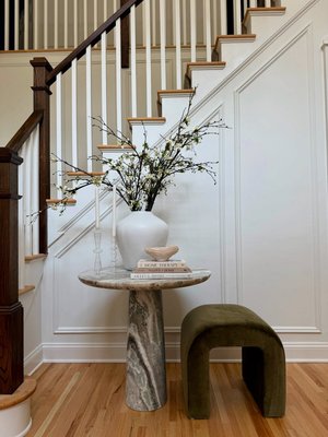 Babylon 30" Round Black Marble Bistro Table - image 14 of 18