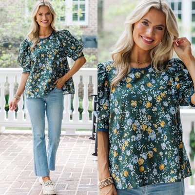 Fresh and feminine 🌿 This green floral blouse is made for the season shift—style it with light denim now and layer under a cardigan as cooler days arrive.

>> Love You True Green Floral Blouse

#shopthemint #boutique #onlineshopping #styledaily #getthelook #everydayfashion