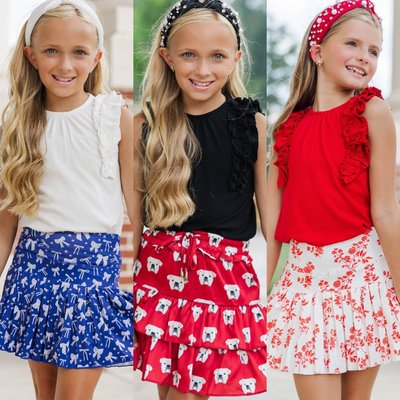 Ruffles and spirit all in one! These blouses bring the perfect mix of playful and polished—made for cheering, school days, and every spirited moment in between! 🎀🏈

$32 >> Girls: The Frill Seeker White Ruffle Sleeve Blouse

#girlsoutfitideas #girlsbacktoschool #girlsstyleinspo #girlstyleinspo #momsofgirls #southernmomstyle #ShoptheMintGirls #backtoschoolstyle #gameday #gamedayoutfit