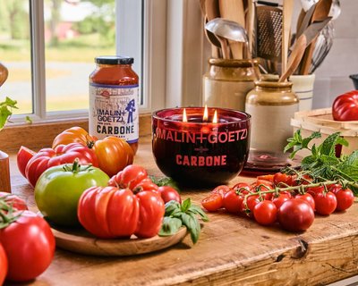 coming tomorrow. 

strike a match, simmer a sauce + transport your senses to italy with a limited-edition MALIN+GOETZ x Carbone Fine Food supercandle.