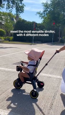 Play Doona ™ Liki Trike S3 Blush Pink Tricycle Baby Stroller - video 0 of 0