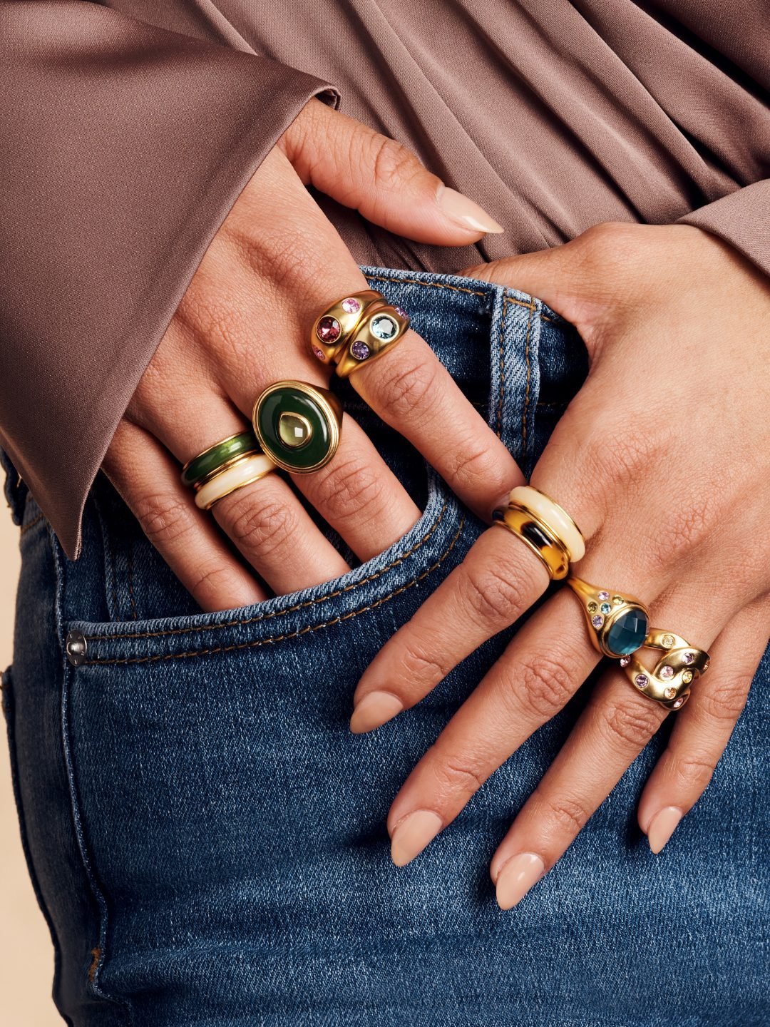 Havana Statement Hinge Bangle Bracelet | Julie Vos