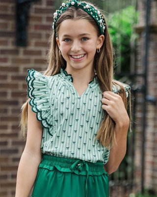 Fresh and polished 💚 This green bow blouse is lightweight and charming—perfect for pairing with her favorite skirts or skorts for a look she’ll love.

$46 >> Girls: Tell You Everything Green Bow Blouse

#girlsoutfitideas #girlsstyleinspo #girlstyleinspo #momsofgirls #southernmomstyle #ShoptheMintGirls  #girlsfalloutfit