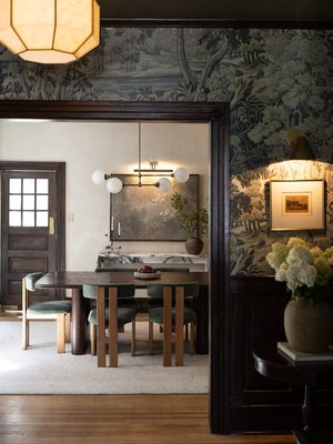 Blisse Natural Linen Pendant Light by goop - image 10 of 10