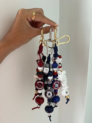 NFL Beaded Bag Charm - Arizona Cardinals