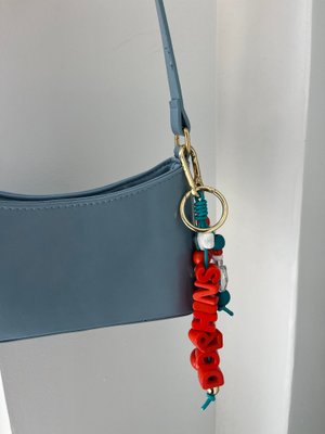 NFL Beaded Bag Charm - Miami Dolphins