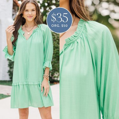 Sweet style for only $35! 🌿 This green linen dress is perfect for warm days, offering a flattering fit and easygoing vibe that keeps you looking polished with minimal effort.

>> Always In The Lead Green Linen Dress

#shopthemint #boutique #onlineshopping #styledaily #getthelook #everydayfashion