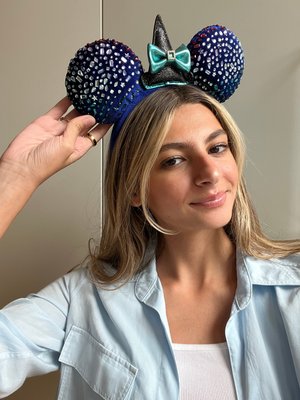 Disney Minnie Mouse Halloween Witch Ears Headband in Minnie  display picture 1