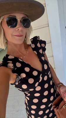 Beach Riot | Elodie Dress Midnight Polka Dot | Polka Dot Maxi Dress | Beach  Riot
