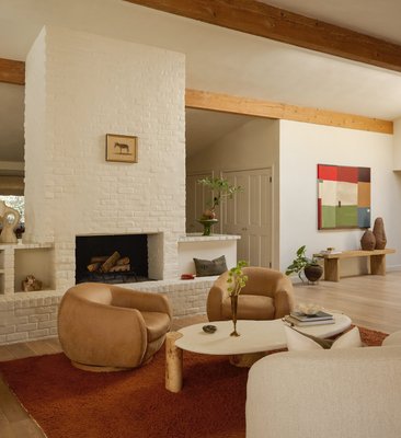 Laszlo Caramel Brown Leather Swivel Chair - image 12 of 13