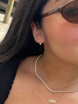 Billie 18K Gold Tennis Necklace - 18K Gold Plated Sterling Silver