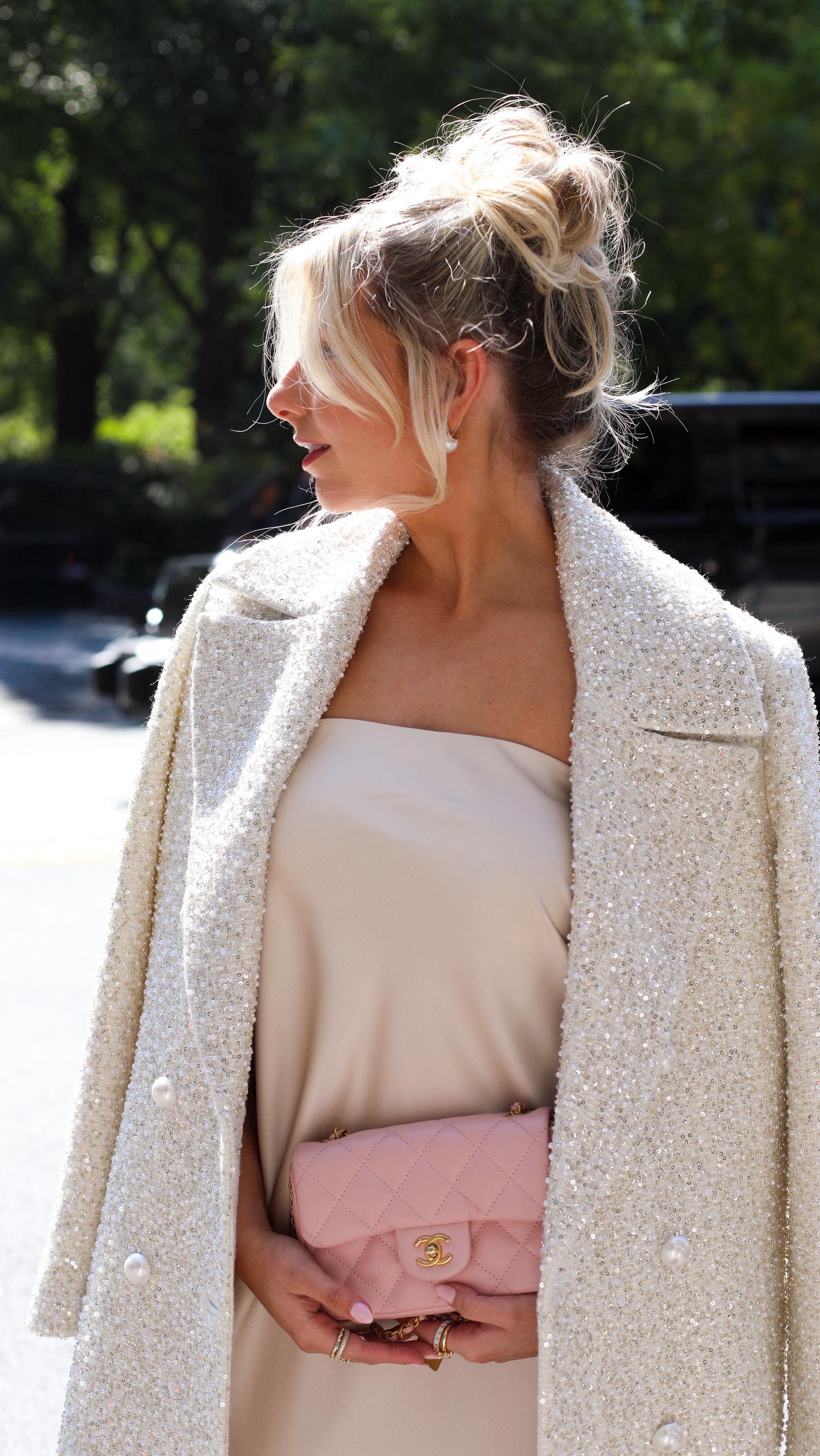 NICHOLAS EMBELLISHED COAT in OFF WHITE | ALICE + OLIVIA