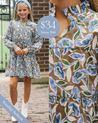 A Sunday exclusive just for her 🤎 The Harvest Bloom Babydoll Dress—handpicked for twirls, smiles, and picture-perfect moments. One-day pricing today… back to full price tomorrow ⏳

$34 Today >> Girls: Harvest Bloom Brown Floral Babydoll Dress