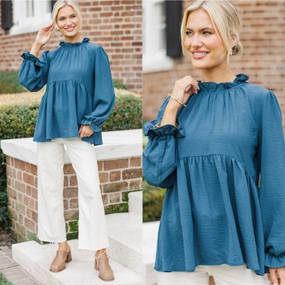 Playful, stylish, and completely you ✨ Step into this teal ruffled blouse and make every moment feel intentional.

>> Making Moves Teal Blue Ruffled Blouse

#shopthemint #boutique #onlineshopping #styledaily #getthelook #everydayfashion