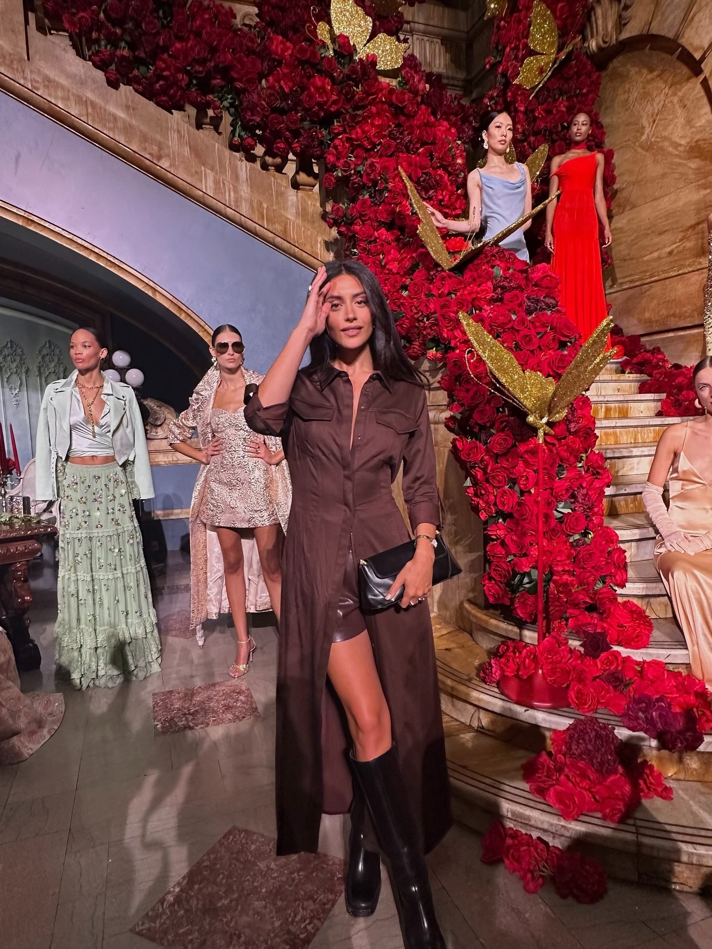 Cady Leather Short In Mocha | Alice + Olivia