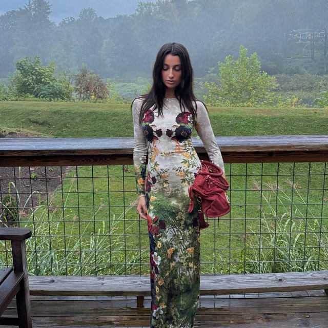 DELORA MAXI DRESS in FORBIDDEN FOREST | ALICE + OLIVIA DELORA MAXI DRESS in FORBIDDEN FOREST | ALICE + OLIVIA