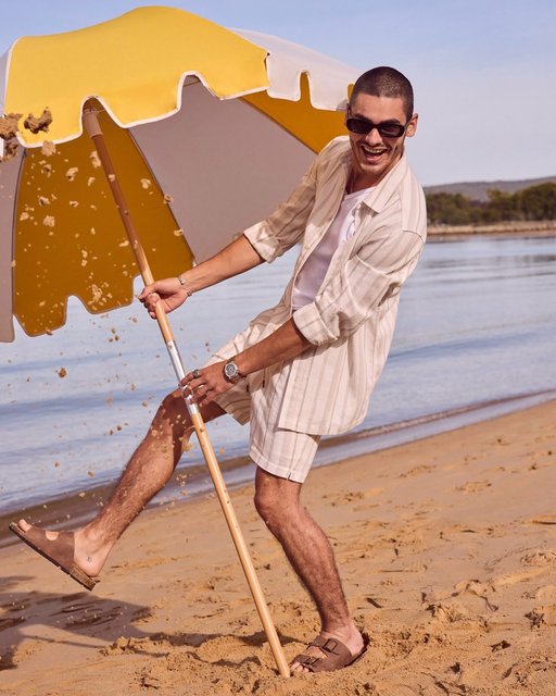 Island Stripe Textured Shirt