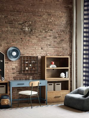 Ever Simple Modular Natural Brown Wood Wide 2-Drawer Kids Desk - image 6 of 8