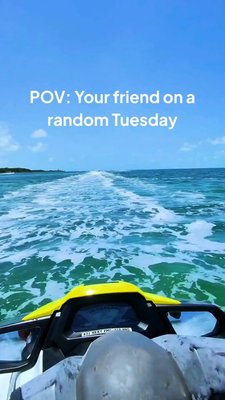 Make sure check in on your friends... you never know what they might be jet skiing through 😏 #CruiseNorwegian