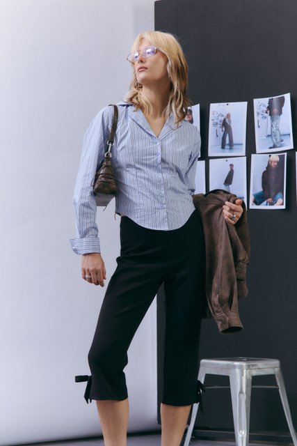 Luck & Trouble MARA STRIPE SHIRT Blue Stripe