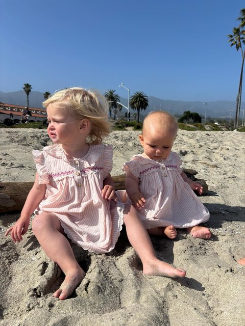 Sisters in the most perfect Sadie dress 🌸