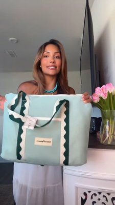 Were you able to snag our Summer Essentials Bag before it sold out 👀 @miaalario did, she’s obsessed with the product line up...and the $644 value for only $99 of course 😲👏 This absolute STEAL featured products from @businessandpleasure_co, @caudalieus, @skingymco, @tartecosmetics + more ✨ Follow us to stay updated on more @revolve exclusive drops 🚨