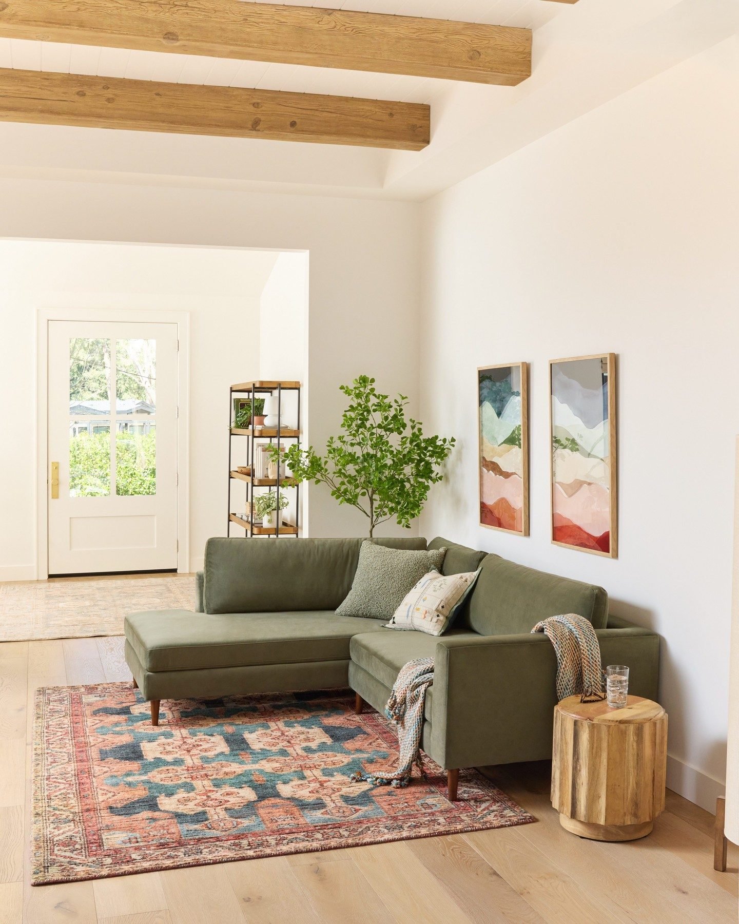 Zara Coral Persian Style Area Rug - World Market