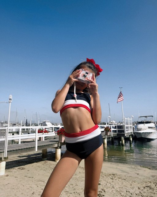 Little Mackenzie & Heidi Set Americana Colorblock