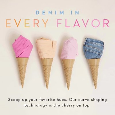 I scream, you scream, we all scream for colorful jeans!
.
.
.
.
#nydj #colorfuldenim #sunsetcolors