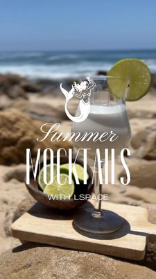 our summer drink series is back and we have the perfect drink to cool you off from the summer heat, a Coconut Fizz Mocktail 🤍🥥🌴 see the comments for the recipe