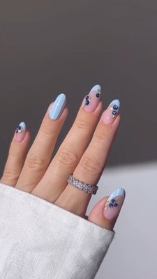 Nails as juicy as our fave summer snacks 🫐✨💅 Save this blueberry set from @heygreatnails + shop all things nails at the link in bio