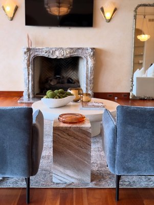 T Tall Marble Side Table - image 12 of 16