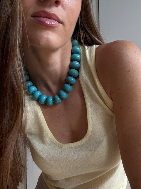 Joan Semi-Precious Necklace - Turquoise