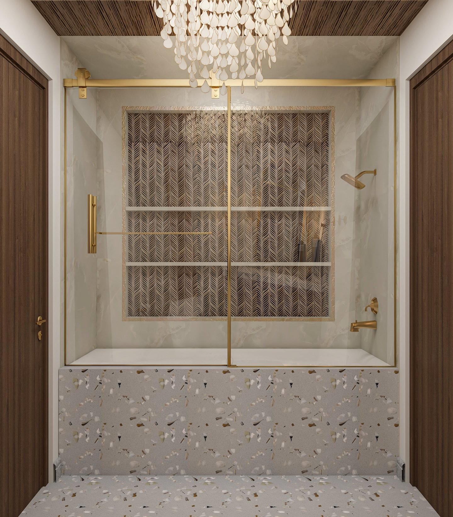 Teardrops Capiz Chandelier - Thumbnail 4