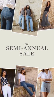 Jeans That Flatter Every Curve—on Sale
Take 30% off sitewide and save up to 70%! Use code SEMI30 on bestselling denim, shorts, stretch linen, tops…all of it.