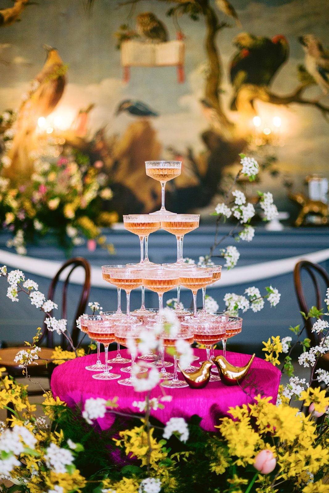 Twist Fuchsia Table Linen - Linen Rentals | Wedding Table Linen